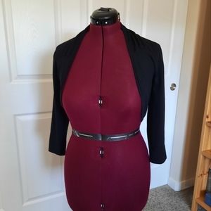 Black & White black bolero sweater